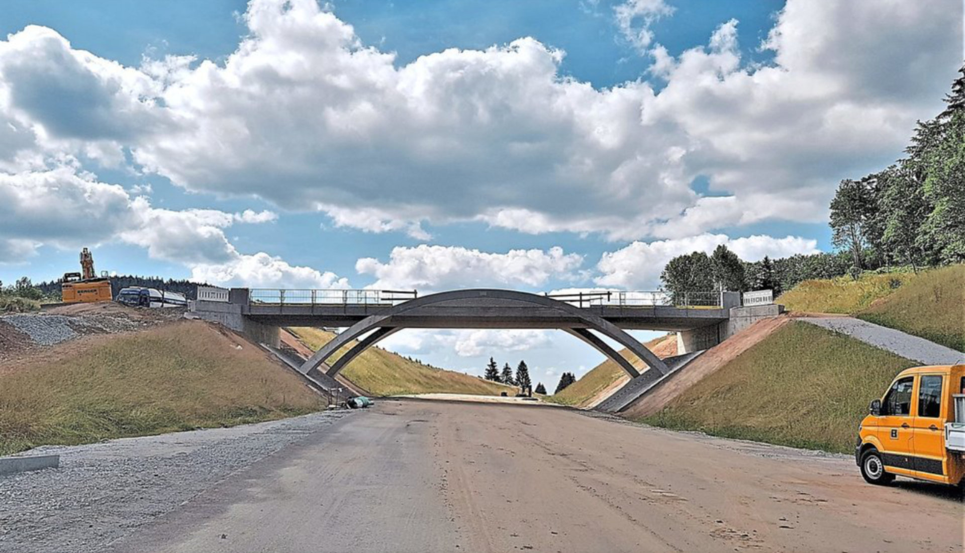 Das neue Brückenbauwerk am Das neue Brückenbauwerk am