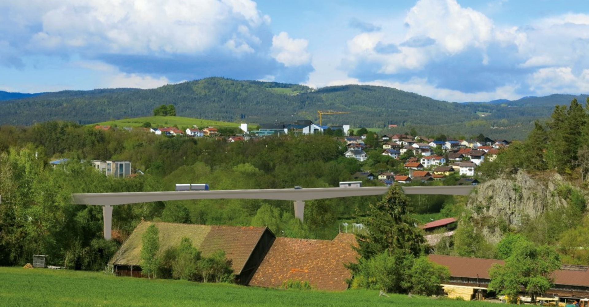 Variante 2: Auch eine Hohlkastenvariante wäre denkbar. Sie wäre weniger ästhetisch, aber ebenso funktional. − Grafiken: Staatliches Bauamt Passau